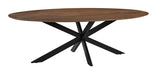 LABEL51 Ovale Eettafel James Mangohout, 160 x 100cm - Naturel - Ovaal
