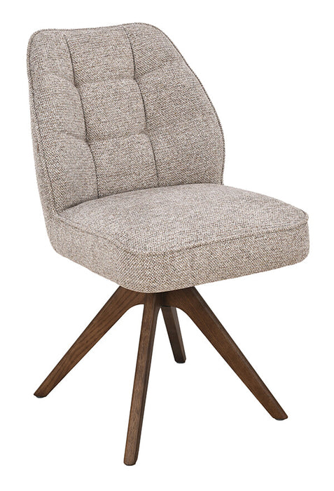 LABEL51 Draaibare Eetkamerstoel Yuto Prestige-stof - Naturel