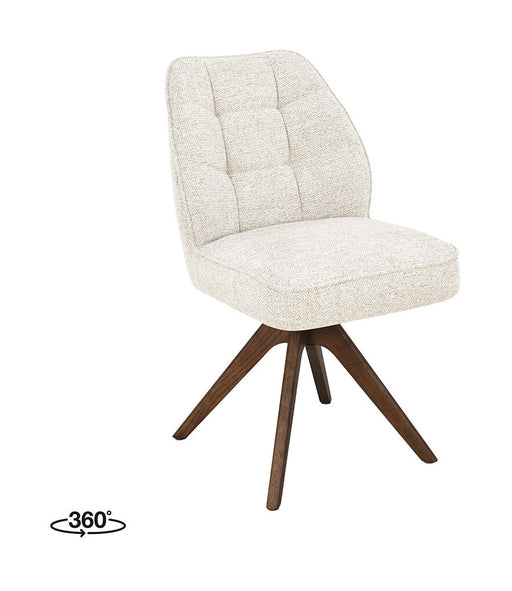 LABEL51 Draaibare Eetkamerstoel Yuto Prestige-stof - Beige