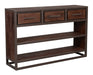LABEL51 Sidetable Peru Mangohout en metaal, 115cm - Espresso