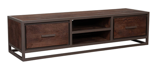 LABEL51 TV-meubel Peru Mangohout en metaal, 160cm - Espresso