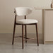 LABEL51 Barkruk Kyoto Superb-stof en walnoot essenhout - Naturel (zithoogte 64cm)