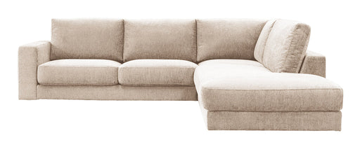 LABEL51 Hoekbank Valero Rechts, 303cm, Chenille - Naturel