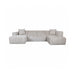 LABEL51 U-bank Salvano Chenille, 353cm - Crème