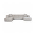 LABEL51 U-bank Salvano 353cm, Bouclé - Beige