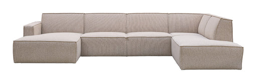 LABEL51 U-bank Kay Rechts, 363cm, Bouclé - Naturel
