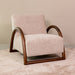 LABEL51 Fauteuil Viggo Superb-stof en walnoot - Beige
