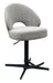 LABEL51 Draaibare Barkruk Saint Tropez Bouclé - Mushroom/Zwart (zithoogte 65-88cm)