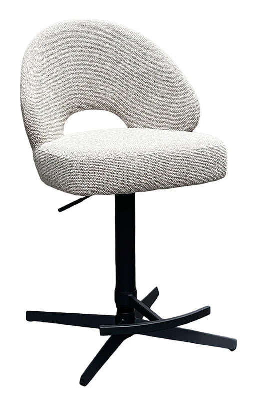 LABEL51 Draaibare Barkruk Saint Tropez Bouclé - Naturel (zithoogte 65-93cm)