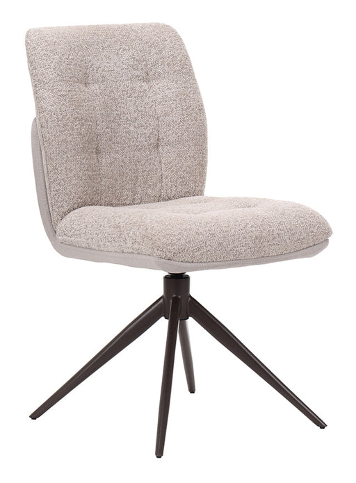 LABEL51 Draaibare Eetkamerstoel No Way Bouclé - Beige