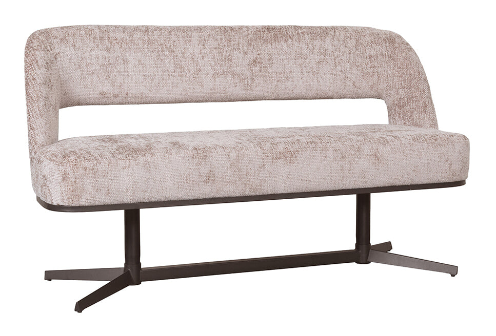 LABEL51 Eetkamerbank Port Grimaud 150cm, Chenille - Naturel