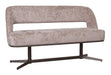 LABEL51 Eetkamerbank Port Grimaud 150cm, Chenille - Taupe/Brons