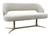 LABEL51 Eetkamerbank Saint Tropez 150cm, Bouclé - Naturel/Taupe