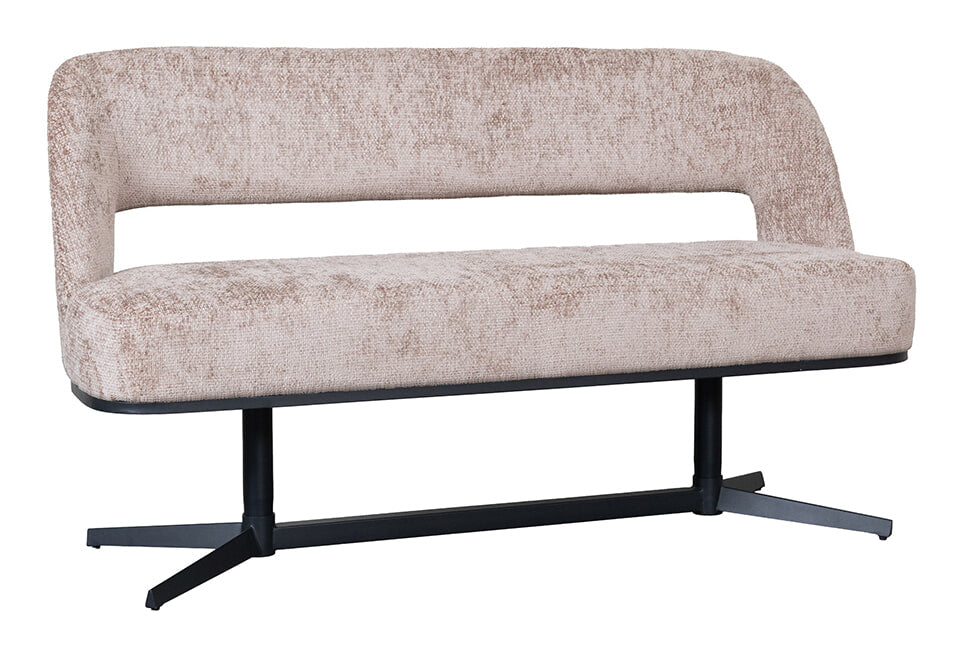 LABEL51 Eetkamerbank Port Grimaud 190cm, Chenille - Naturel