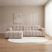 LABEL51 Loungebank Luna Links 297 cm Chenille Naturel