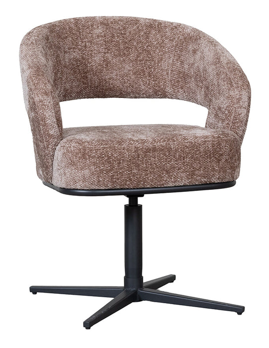 LABEL51 Draaibare Eetkamerstoel New York Chenille - Taupe