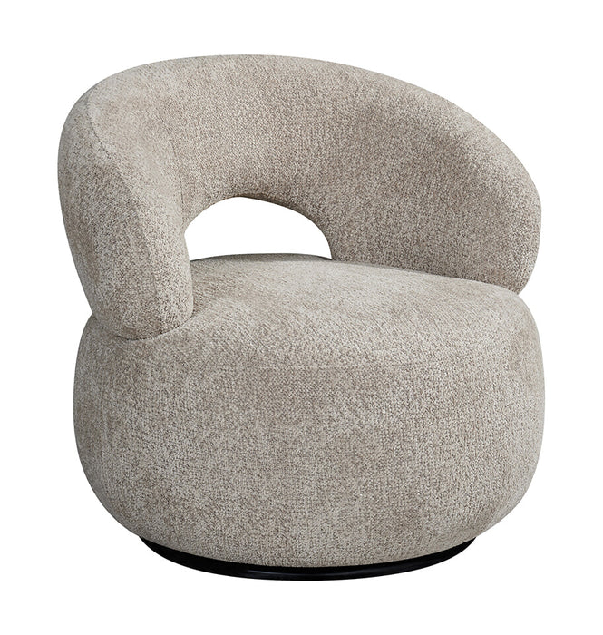 LABEL51 Draaifauteuil Nusenna Geweven stof - Beige