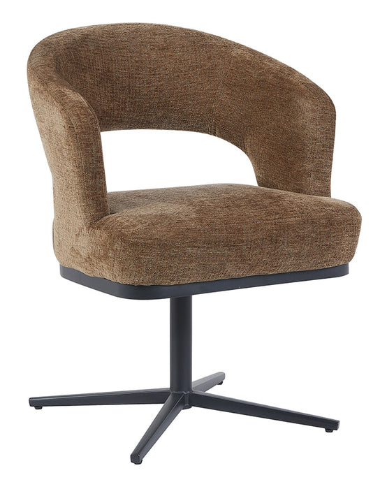 LABEL51 Draaibare Eetkamerstoel Monaco Chenille - Taupe