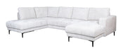 LABEL51 U-Bank Luxor Links, 325cm, Chenille - Naturel
