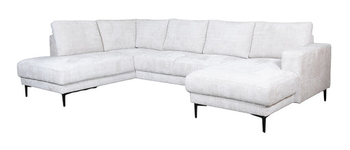 LABEL51 U-Bank Luxor Links, 325cm, Chenille - Naturel