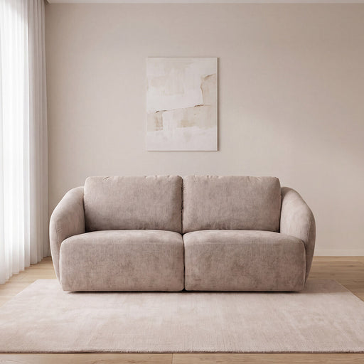 LABEL51 3-zits Bank Matteo 236cm, Maloy-stof - Naturel