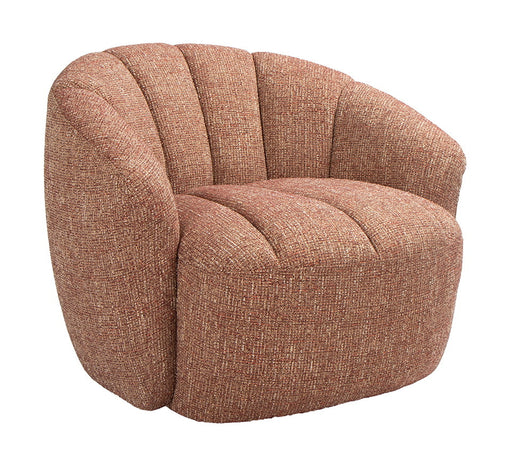 LABEL51 Draaifauteuil Marvito Rustic Weave stof - Burgundy