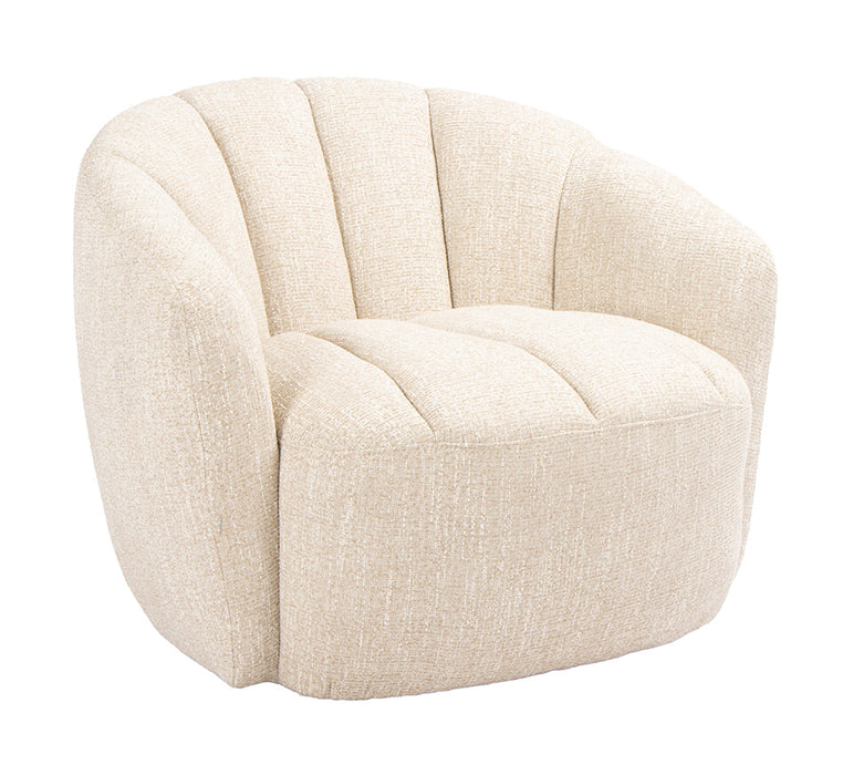 LABEL51 Draaifauteuil Marvito Rustic Weave - Naturel