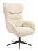 LABEL51 Draaifauteuil Cute Met hocker, Sweet stof - Naturel/Brons