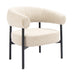 LABEL51 Fauteuil Delfina Bouclé - Naturel/Zwart