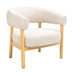 LABEL51 Fauteuil Alegra Chenille en hout - Naturel