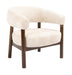 LABEL51 Fauteuil Alegra Chenille en hout - Naturel