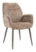 LABEL51 Eetkamerstoel Mayson Cremona stof - Taupe/Zwart