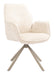 LABEL51 Draaibare Eetkamerstoel Jill Cremona stof - Naturel/Taupe