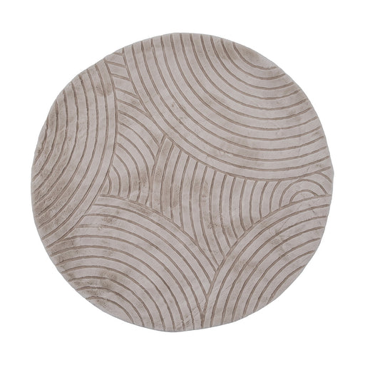 LABEL51 Rond Vloerkleed Nilo Ø200cm - Licht Taupe