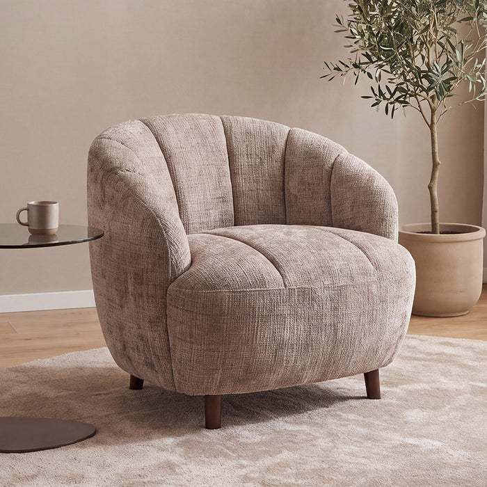 LABEL51 Fauteuil Ravello Cremona stof - Taupe
