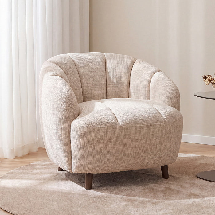 LABEL51 Fauteuil Ravello Cremona stof - Naturel