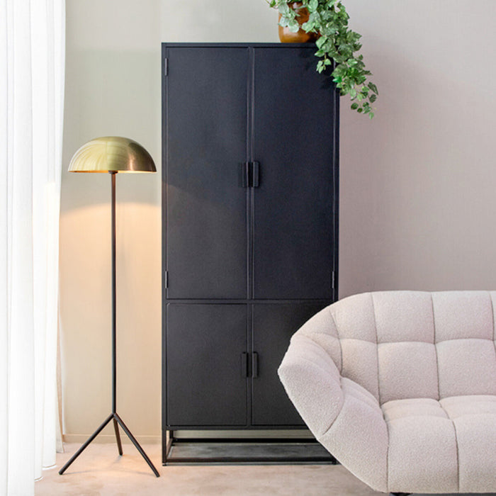 LABEL51 Opbergkast Luff Metaal, 190 x 80cm - Zwart
