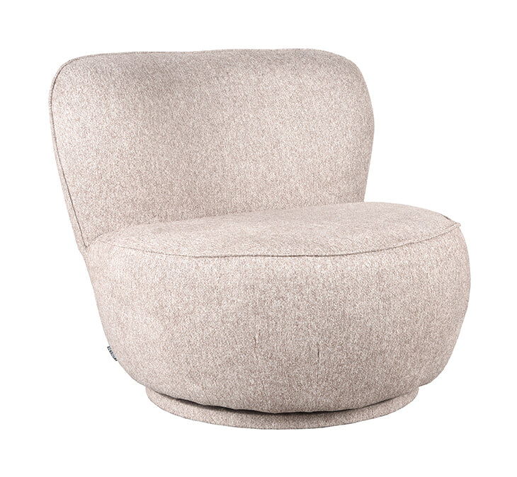 LABEL51 Draaifauteuil Bunny Bouclé - Taupe