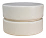 LABEL51 Ronde Salontafel Milly Mangohout, 50cm - Soft Sand - ThatLyfeStyle