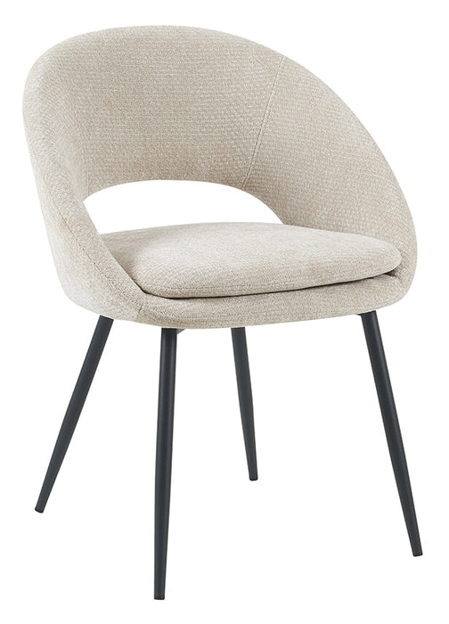 LABEL51 Eetkamerstoel Zohra Elite stof - Naturel - ThatLyfeStyle