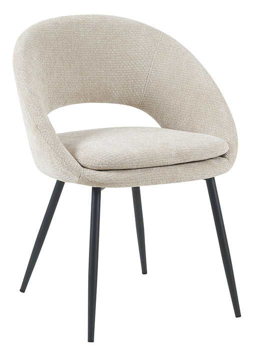 LABEL51 Eetkamerstoel Zohra Elite stof - Naturel - ThatLyfeStyle