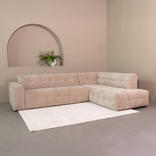 LABEL51 Hoekbank Lorenzo Rechts, 294cm, Elite stof - Clay - ThatLyfeStyle