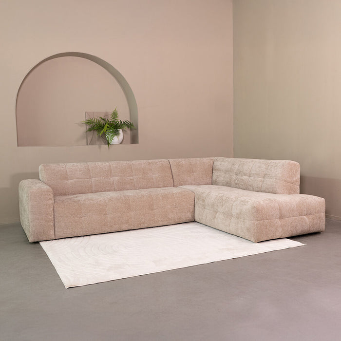 LABEL51 Hoekbank Lorenzo Rechts, 294cm, Elite stof - Clay - ThatLyfeStyle