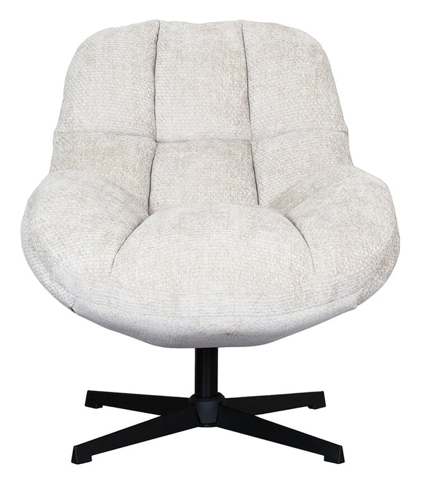 LABEL51 Draaifauteuil Huxley Elite stof - Naturel - ThatLyfeStyle