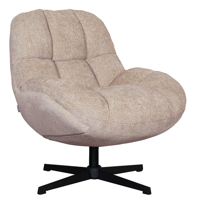 LABEL51 Draaifauteuil Huxley Elite stof - Clay - ThatLyfeStyle