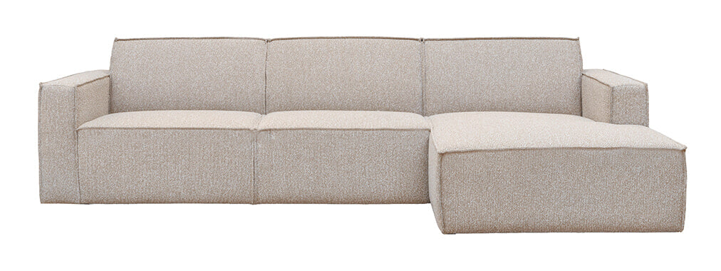 LABEL51 Loungebank Kay Rechts, Bouclé - Naturel - ThatLyfeStyle