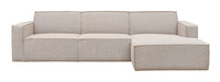 LABEL51 Loungebank Kay Rechts, Bouclé - Naturel - ThatLyfeStyle