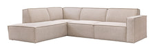 LABEL51 Hoekbank Kay 283cm, Links, Royal Bouclé - Naturel - ThatLyfeStyle
