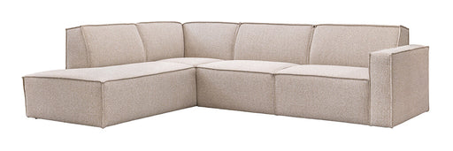 LABEL51 Hoekbank Kay 283cm, Links, Royal Bouclé - Naturel - ThatLyfeStyle