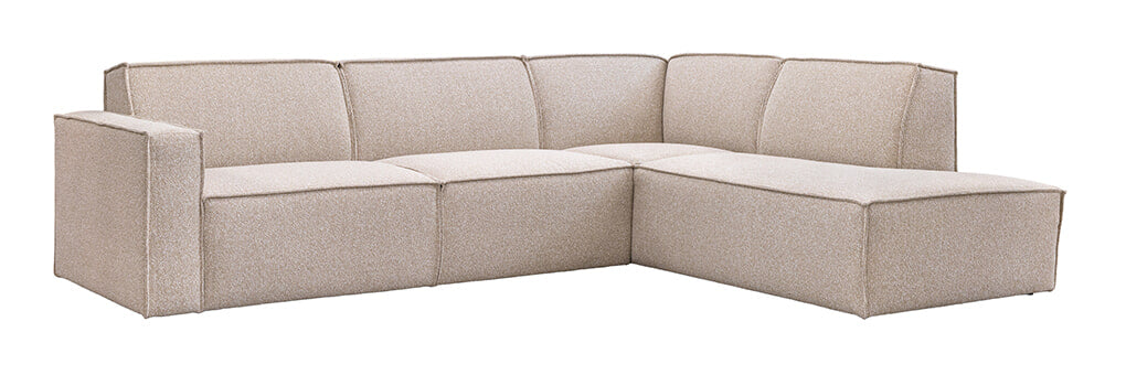 LABEL51 Hoekbank Kay 283cm, Rechts, Royal Bouclé - Naturel - ThatLyfeStyle